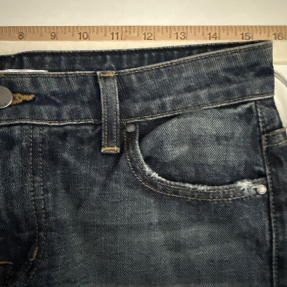 Fidelity Denim 31 x 33 Coco Wide Leg Raw Hem Anthropologie Womens Jeans NWT - Picture 3 of 7
